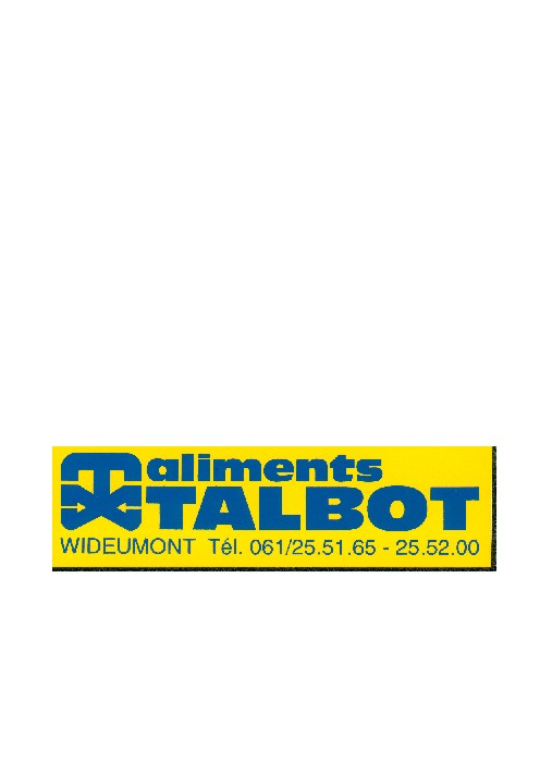 ALIMENTS TALBOT SA